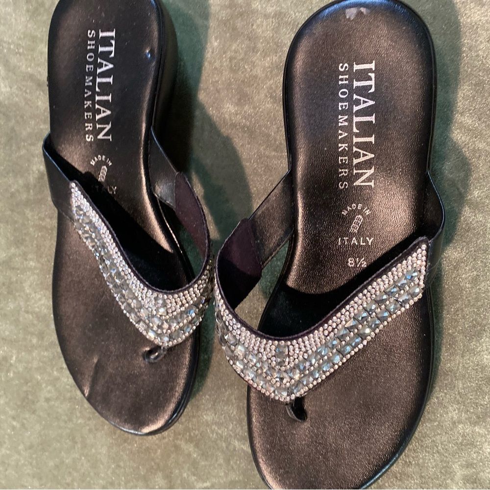 #202 ITALIAN SHOEMAKER Crystal Sandals - Picture 7 of 13
